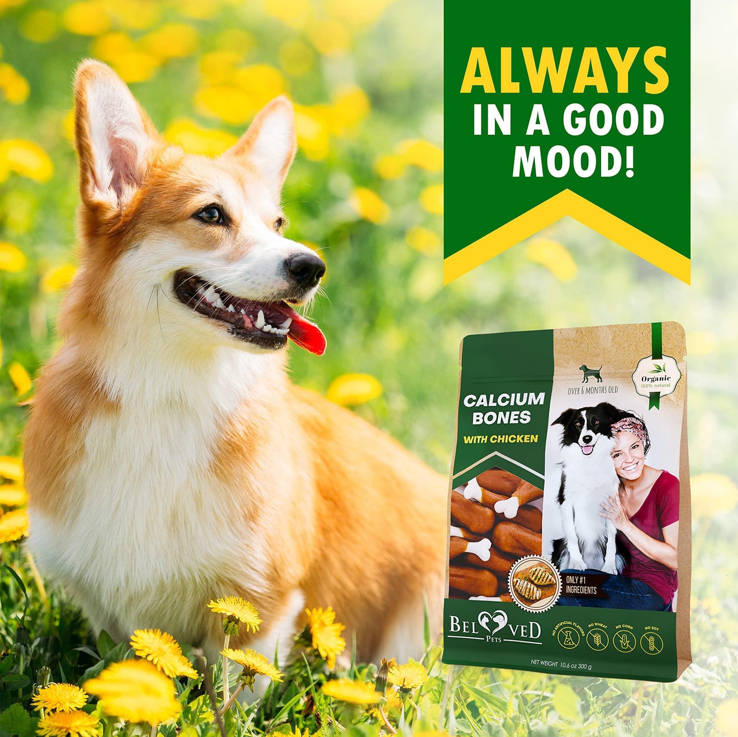 Healthy Chicken-Wrapped Calcium Bones for Dogs - Rawhide-Free Chew Treats
