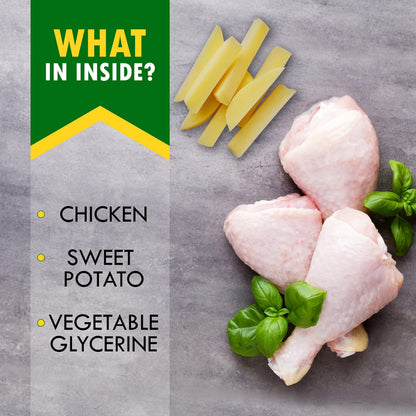 Delicious Grain-Free Sweet Potato & Chicken Chew Treats for Dogs