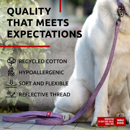 Eco-Friendly Recycled Cotton Dog Leash – Durable, Soft Grip & Comfortable for Medium Dogs (6 Ft)
