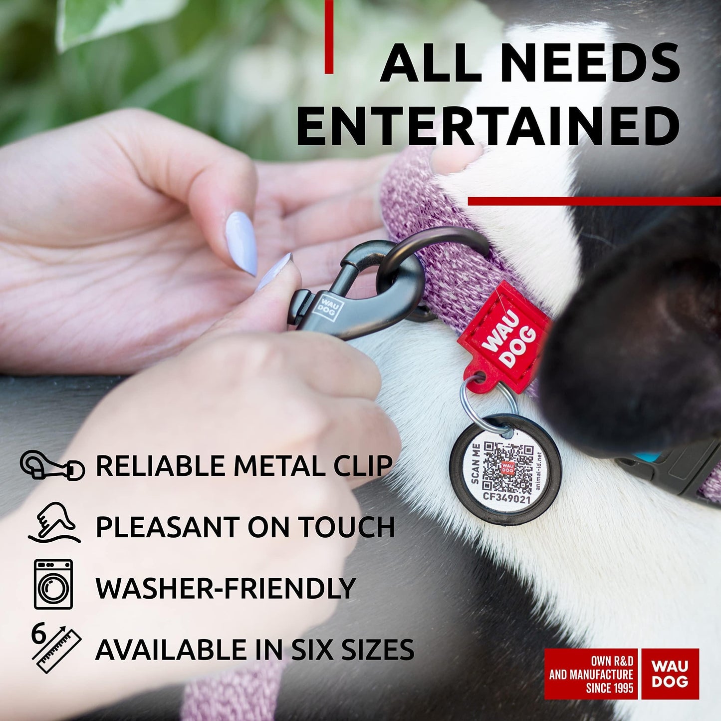 Eco-Friendly Recycled Cotton Dog Leash – Durable, Soft Grip & Comfortable for Medium Dogs (6 Ft)