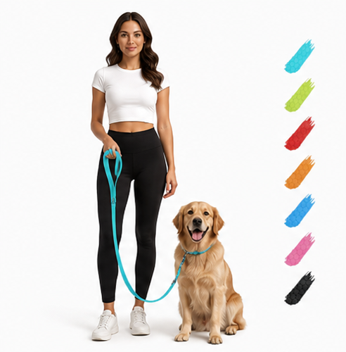 Waterproof Dog Leash – Anti-Slip Grip, Durable & Comfortable for Small, Medium & Large Dogs (4 Ft)